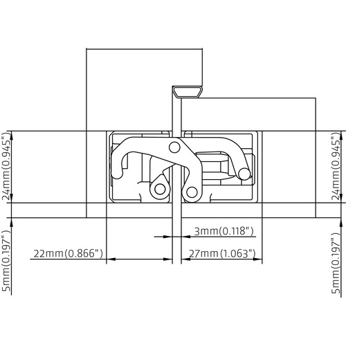 AN 170 3D For residential doors with a thickness of 34-45 mm