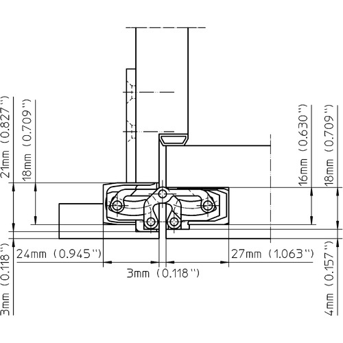 TE 240 3D FZ For residential doors with casing frames