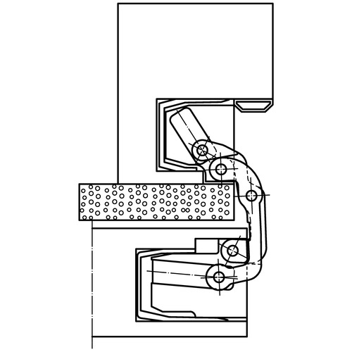 TE 541 3D FVZ for unrebated residential and heavy-duty doors with