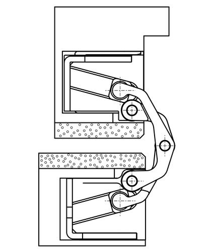 TE 626 3D A8 Manufactured of solid stainless steel for flush high